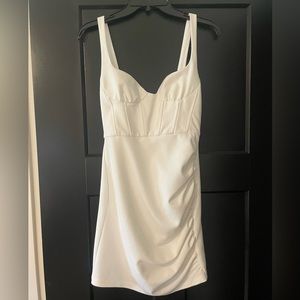 White Zara corset style dress, size small